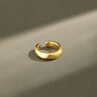 Simple Circle 925 Sterling Silver Non-Pierced Earring (Single) - KIAHMILLA