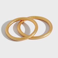 Simple Classic Tiny Thick 925 Sterling Silver Adjustable Tail Ring - KIAHMILLA