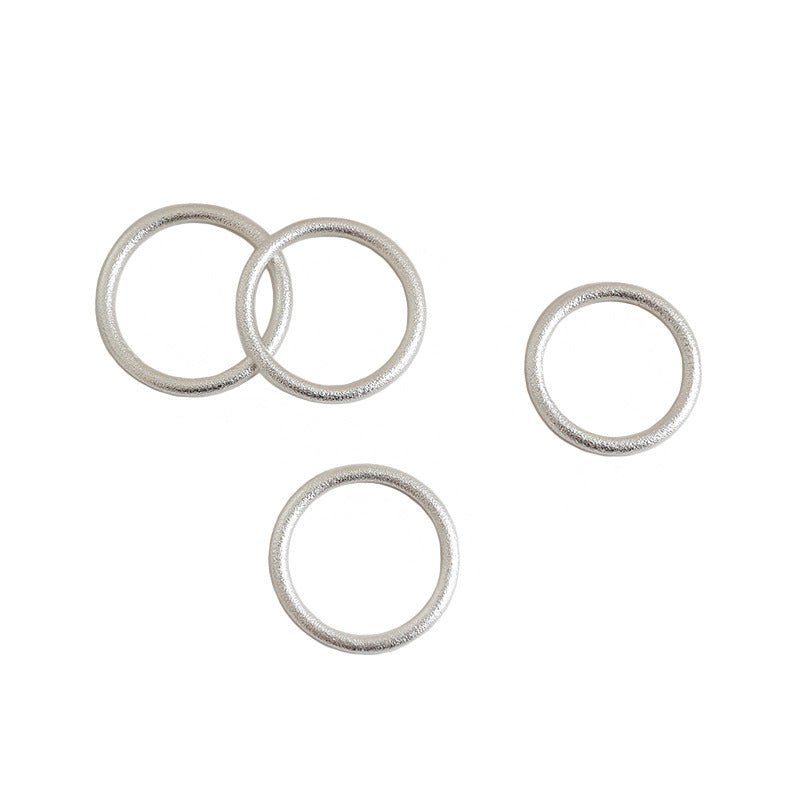 Simple Classic Tiny Thick 925 Sterling Silver Adjustable Tail Ring - KIAHMILLA
