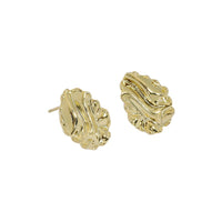 Simple Corrugation Irregular 925 Sterling Silver Stud Earrings - KIAHMILLA