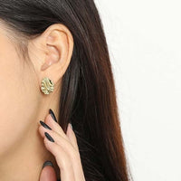 Simple Corrugation Irregular 925 Sterling Silver Stud Earrings - KIAHMILLA