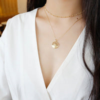 Simple Curb Chain Beads 925 Sterling Silver Necklace - KIAHMILLA