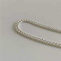 Simple Double Layers Beads Stacker 925 Sterling Silver Bracelet - KIAHMILLA