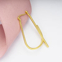 Simple Geometric Hoop 925 Sterling Silver Single Earrings (Single Piece) - KIAHMILLA