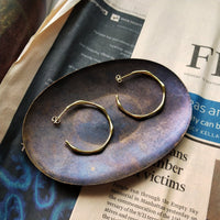 Simple Geometric Round Hoop 925 Sterling Silver Earrings - KIAHMILLA