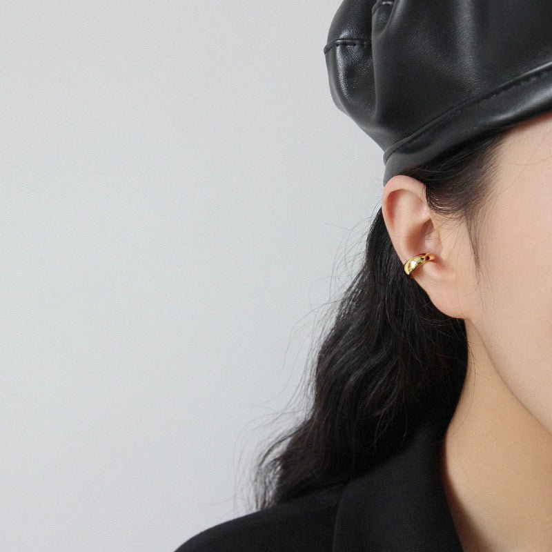 Simple Geometry 925 Sterling Silver Non-Piereced Earrings (Single One) - KIAHMILLA