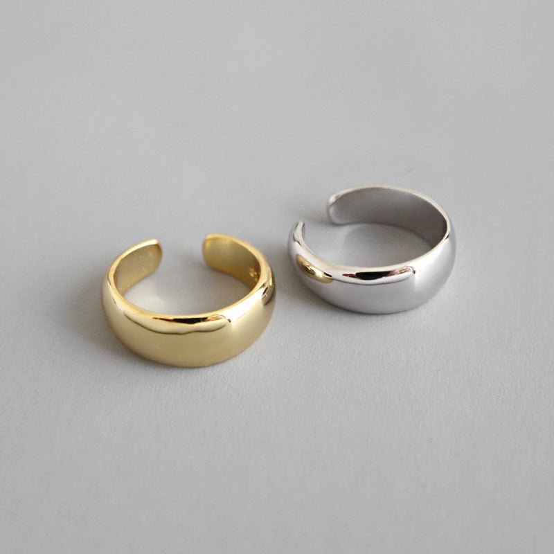 Simple Geometry 925 Sterling Silver Non-Piereced Earrings (Single One) - KIAHMILLA