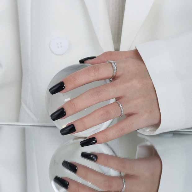 Simple Geometry CZ Rectangle 925 Sterling Silver Adjustable Ring - KIAHMILLA