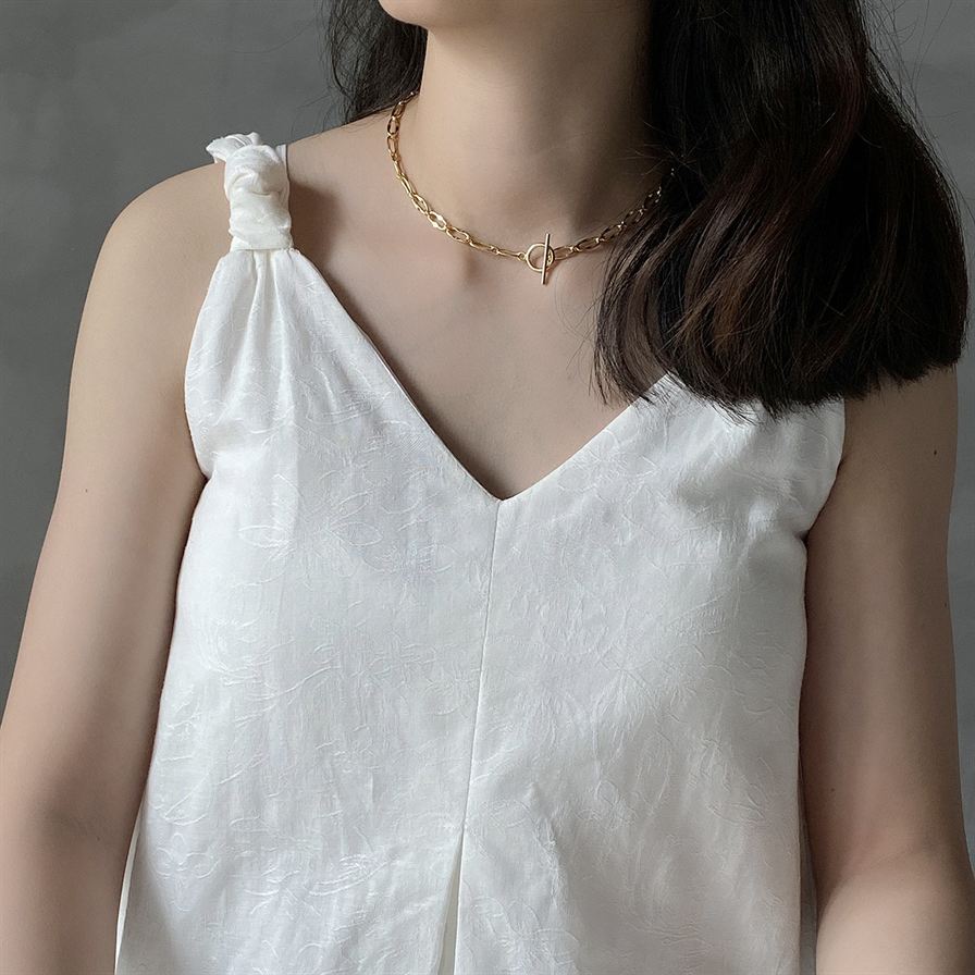 Simple Hollow Chain 925 Sterling Silver Necklace - KIAHMILLA