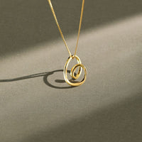 Simple Irregular Hollow Heart 925 Sterling Silver Necklace - KIAHMILLA