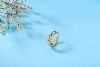 Simple Irregular Wave 925 Sterling Silver Adjustable Ring - KIAHMILLA