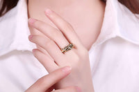 Simple Irregular Wave 925 Sterling Silver Adjustable Ring - KIAHMILLA