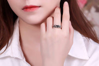 Simple Irregular Wave 925 Sterling Silver Adjustable Ring - KIAHMILLA