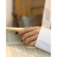 Simple Irregular Wave New 925 Sterling Silver Ring - KIAHMILLA