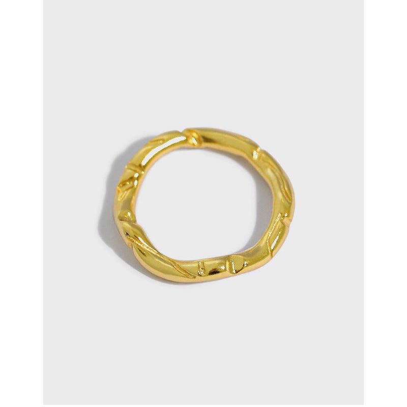 Simple Irregular Wave New 925 Sterling Silver Ring - KIAHMILLA