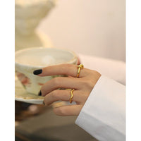 Simple Irregular Wave New 925 Sterling Silver Ring - KIAHMILLA