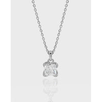 Simple Radiant CZ New 925 Sterling Silver Necklace - KIAHMILLA