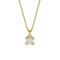 Simple Radiant CZ New 925 Sterling Silver Necklace - KIAHMILLA