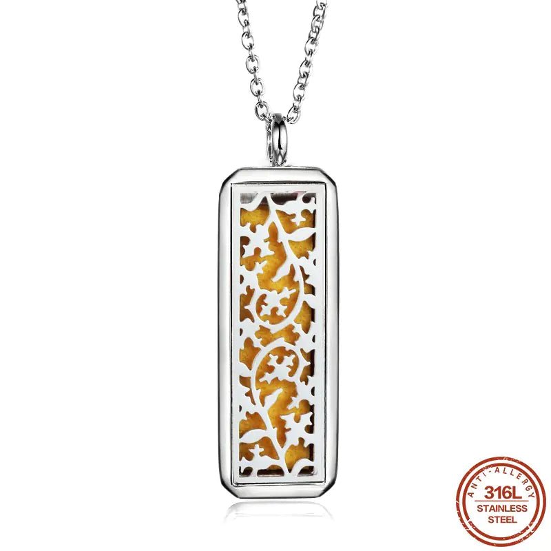 Stainless Steel Oil Diffuser Necklace - Coolpeacock