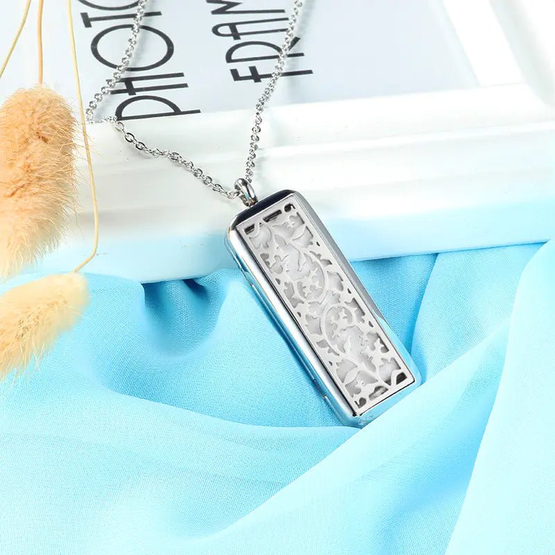 Stainless Steel Oil Diffuser Necklace - Coolpeacock