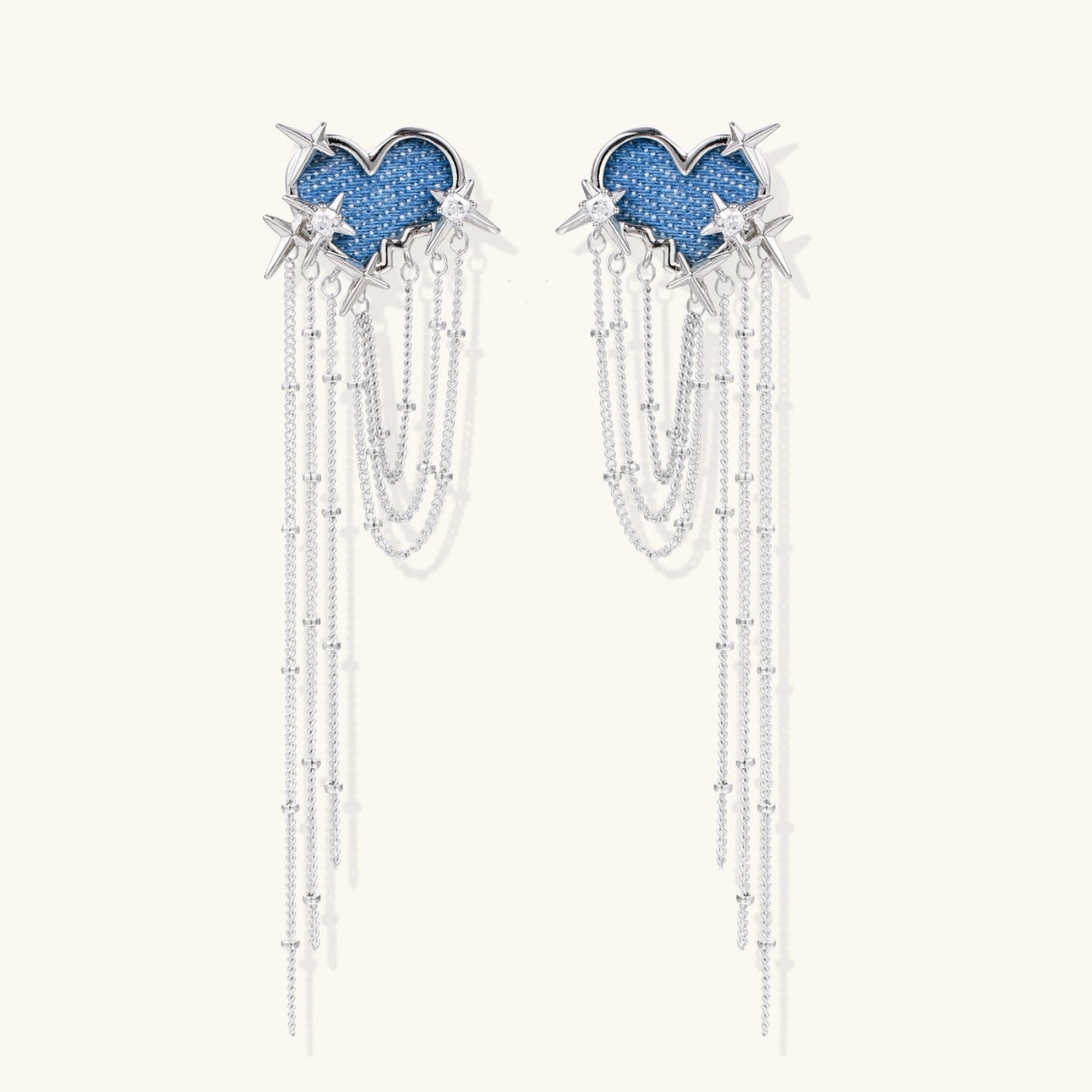 Starfall Heart Earrings - KIAHMILLA