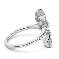 Sterling Silver 1/6 Cttw Key and Keyhole Diamond Ring - KIAHMILLA