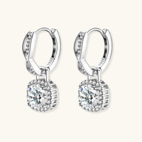Twisted Infinity Halo Moissanite Earrings by KIAHMILLA - KIAHMILLA