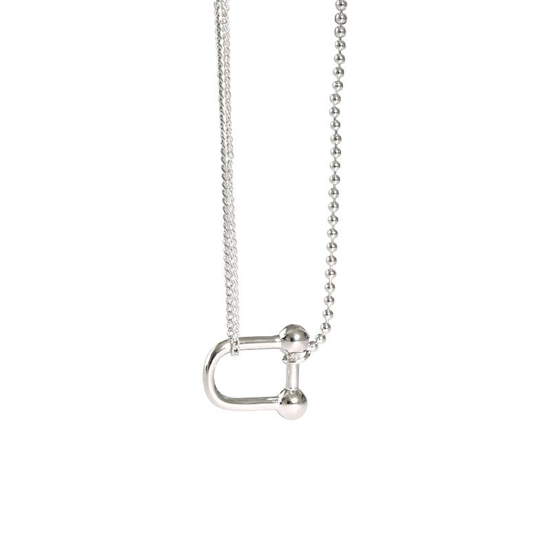 U Shape Fashion 925 Sterling Silver Necklace - KIAHMILLA