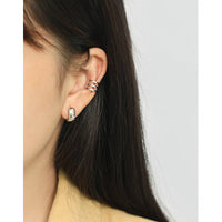 versatile student silver earrings ins niche extremely simple light face round S925 pure silver earrings ear buckle for women - KIAHMILLA