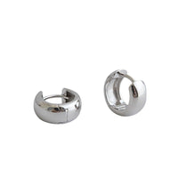 versatile student silver earrings ins niche extremely simple light face round S925 pure silver earrings ear buckle for women - KIAHMILLA