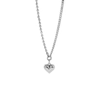 Vintage Asymmetry Chain Love Heart 925 Sterling Silver Necklace - KIAHMILLA