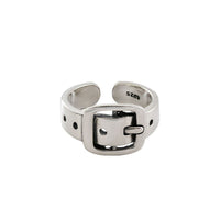 Vintage Belt 925 Sterling Silver Adjustable Ring - KIAHMILLA