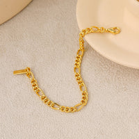 Vintage Gold Hollow Chain 925 Sterling Silver Bracelet - KIAHMILLA