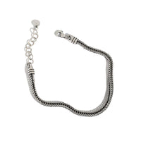 Vintage Snake Chain 925 Sterling Silver Bracelet - KIAHMILLA