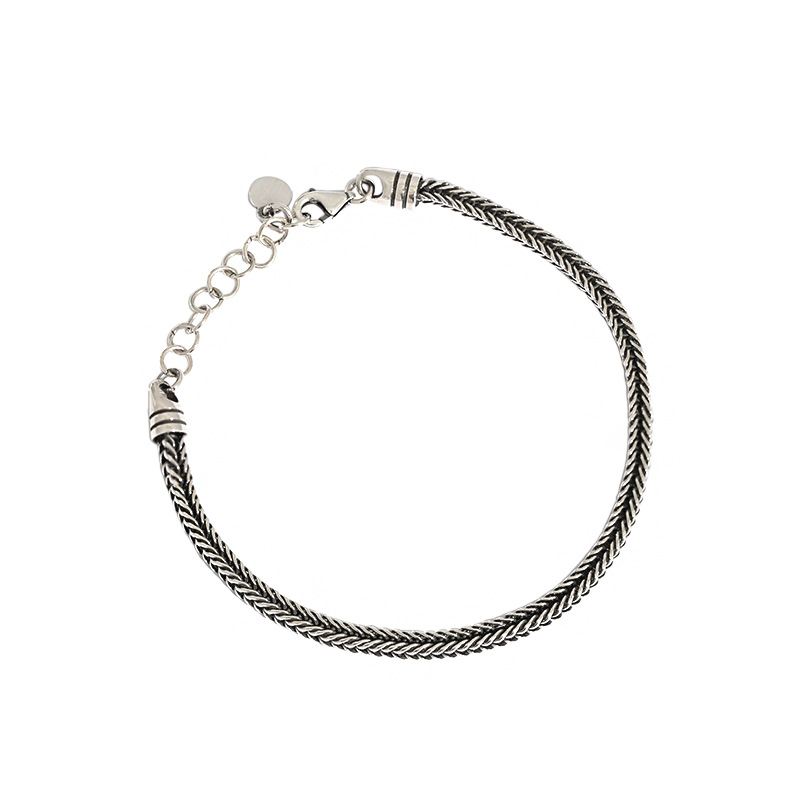 Vintage Snake Chain 925 Sterling Silver Bracelet - KIAHMILLA
