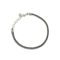 Vintage Snake Chain 925 Sterling Silver Bracelet - KIAHMILLA