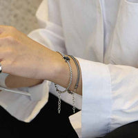 Vintage Snake Chain 925 Sterling Silver Bracelet - KIAHMILLA