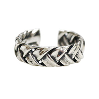 Vintage Twist Fashion 925 Sterling Silver Adjustable Braid Ring - KIAHMILLA