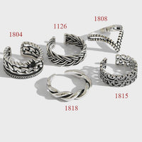 Vintage Twisted Flower V Shape 925 Sterling Silver Adjustable Ring - KIAHMILLA