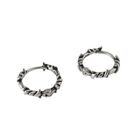 Vintage Twisted Rope Design 925 Sterling Silver Hoop Earrings - KIAHMILLA