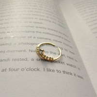 Waterdrop CZ Crown Girl 925 Sterling Silver Adjustable Ring - KIAHMILLA