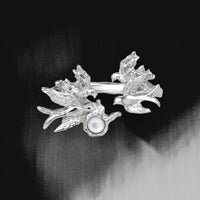 White Shell Bird Animal Motif 925 Sterling Silver Openwork Ring - KIAHMILLA