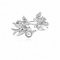 White Shell Bird Animal Motif 925 Sterling Silver Openwork Ring - KIAHMILLA