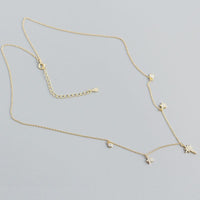 Women CZ Shining Stars 925 Sterling Silver Necklace - KIAHMILLA