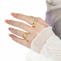 Women Fashion Geometry Oval 925 Sterling Silver Adjustable Ring - KIAHMILLA