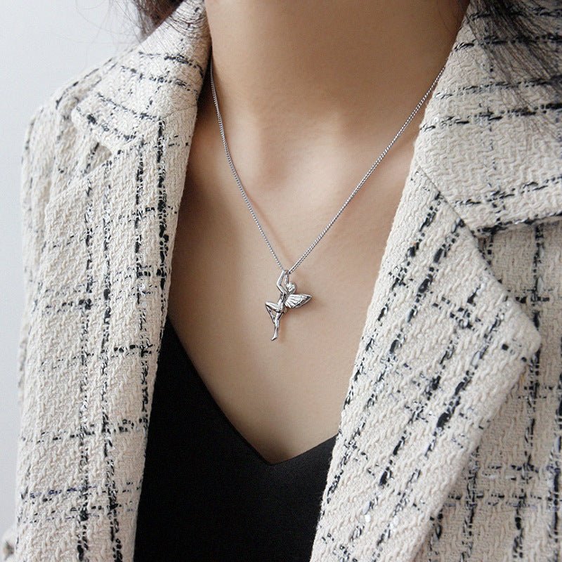 Women Guardian Angel 925 Sterling Silver Necklace - KIAHMILLA