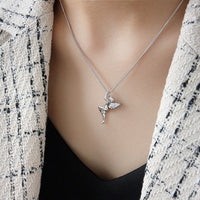 Women Guardian Angel 925 Sterling Silver Necklace - KIAHMILLA