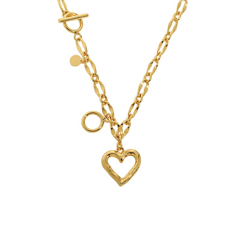 Women Hollow Heart Chain 925 Sterling Silver Necklace - KIAHMILLA