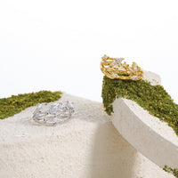 Women Irregular CZ Tree Branch 925 Sterling Silver Adjustable Ring - KIAHMILLA