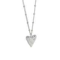 Women Irregular Love Heart 925 Sterling Silver Necklace - KIAHMILLA
